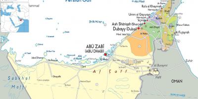 نقشہ کے دبئی متحدہ عرب امارات