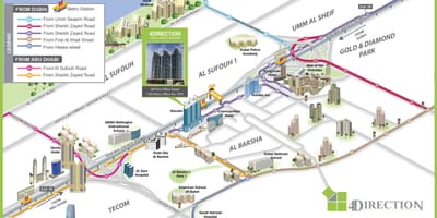 نقشہ امریکی اسکول کی دبئی