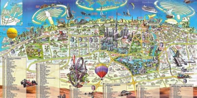 3d نقشہ کی دبئی
