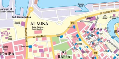 دبئی پورٹ کے نقشے