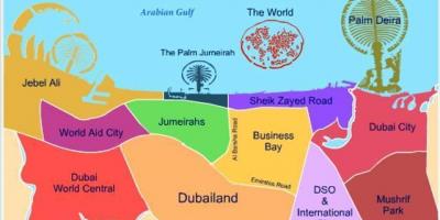 نقشہ کے Dubailand