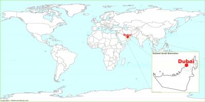 دبئی کے نقشے میں دنیا